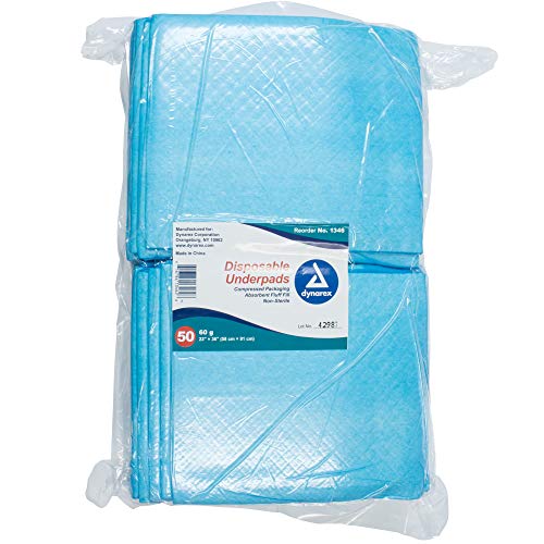 Dynarex Disposable Underpad Fluff 23X36 1346 150 Pads