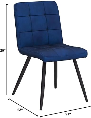 Miniatura 3 de DUHOME Juego de 4 sillas de comedor de terciopelo, sillas de comedor modernas de mediados de siglo con patas de metal, sillas auxiliares, sillas de