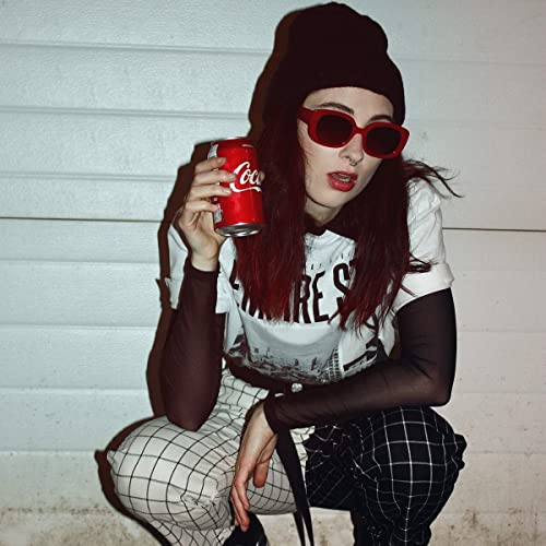Image of IFLASH Rectangle Sunglasses for Women Retro Driving Glasses 90s Vintage Fashion Narrow Square Frame UV400 Protection Glasse
