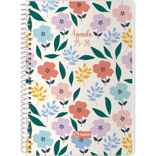 Q Kalon - School Planner 2025 2026 - Week to View, A5 Size (