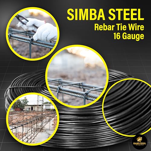 image for SIMBA STEEL - Rebar Tie Wire | 16 Gauge | Black Soft Annealed | 3.5lb 