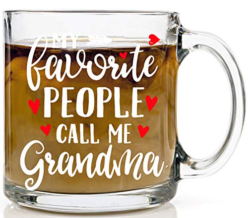 Taza divertida con texto en inglés"My Favorite People Call Me Grandma"