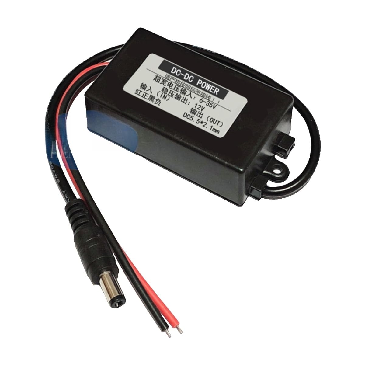 Convertisseur de puissance automobile 12V module boost buck DC connector black case