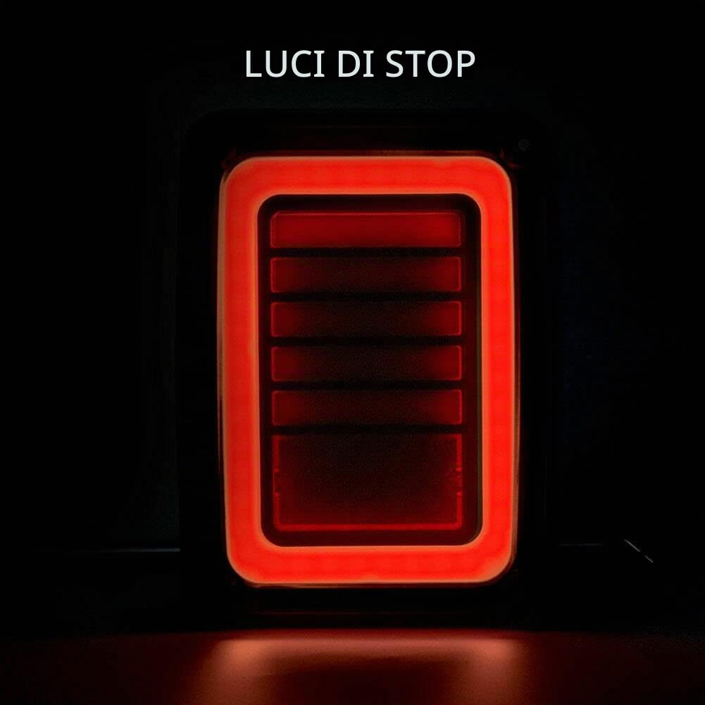 Baceyong - 2 luci posteriori per auto Euro versione 9-32V, LED sinistra e destra, luci di stop per frecce per Wrangler JK 07-17