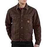 Carhartt Men's Jean Jacket Sherpa Lined Sandstone