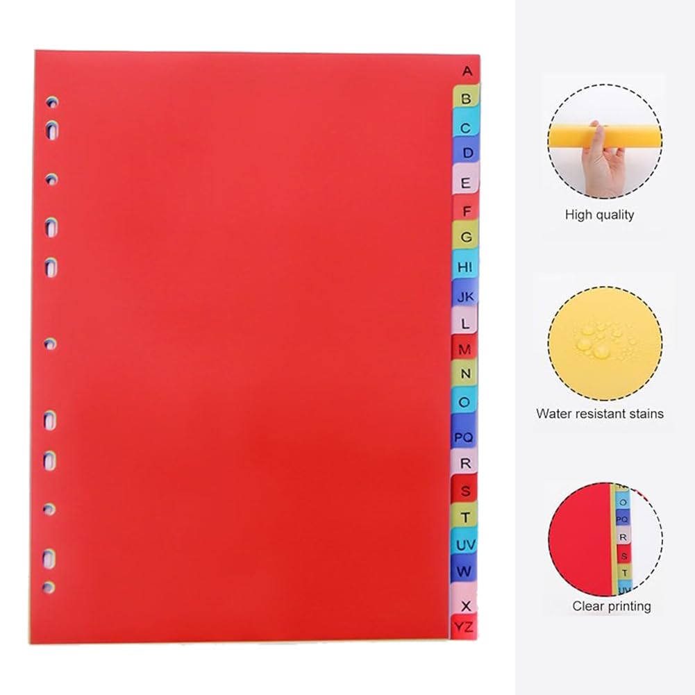 Divisori Colorati Per Raccoglitori A4 - Set Da 20 Con Index Scrivibili - Organizza Quaderni E Documenti - Foto 6