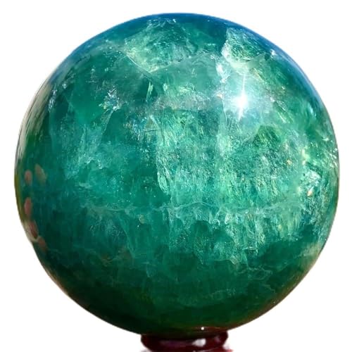 Stone Green Fluorite Crystal Ball Sphere Gem Home Decoration Gift(310-400g)