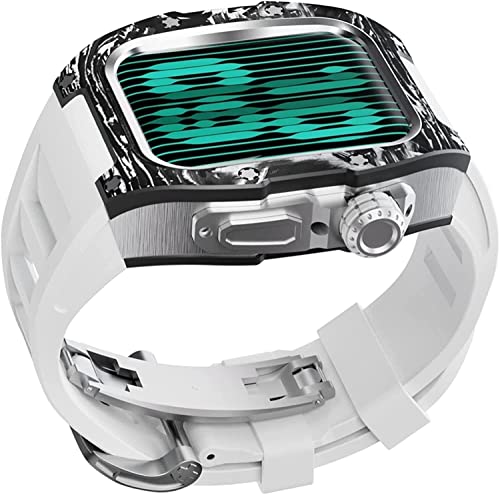 Boîtier de montre de luxe Apple Watch SE 8 7 6 5 4 en fibre de carbone