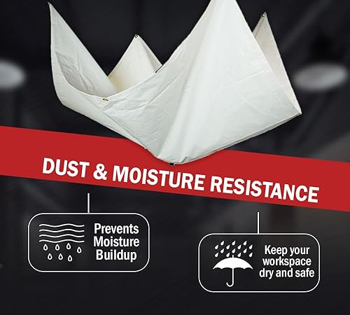 Vista 15 de Mytee Products Lonas de drenaje – (5 x 5 pies y 7 pies x 7 pies), lona desviadora de goteo para techo de techo resistente, color amarillo