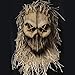 Muised Halloween Mask Scary Halloween Scarecrow Mask for Adults Realistic Evil Scarecrow Mask Horrible Halloween Decor Horror Masquerade Mask Cosplay Party Props
