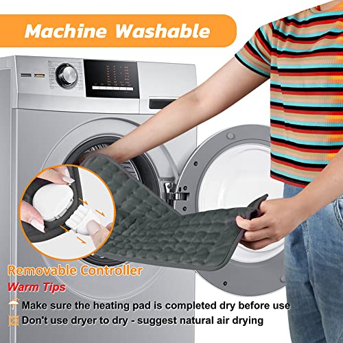 Image of 24x20 Inch Electric Heating pad for Back Neck Shoulder Knee Arms Legs- Electric Heat Pads with 6 Heat Settings & Auto Shut Off &Dry /Moist Heat Heating Pad for Birthday Mother Father Girl Men Women