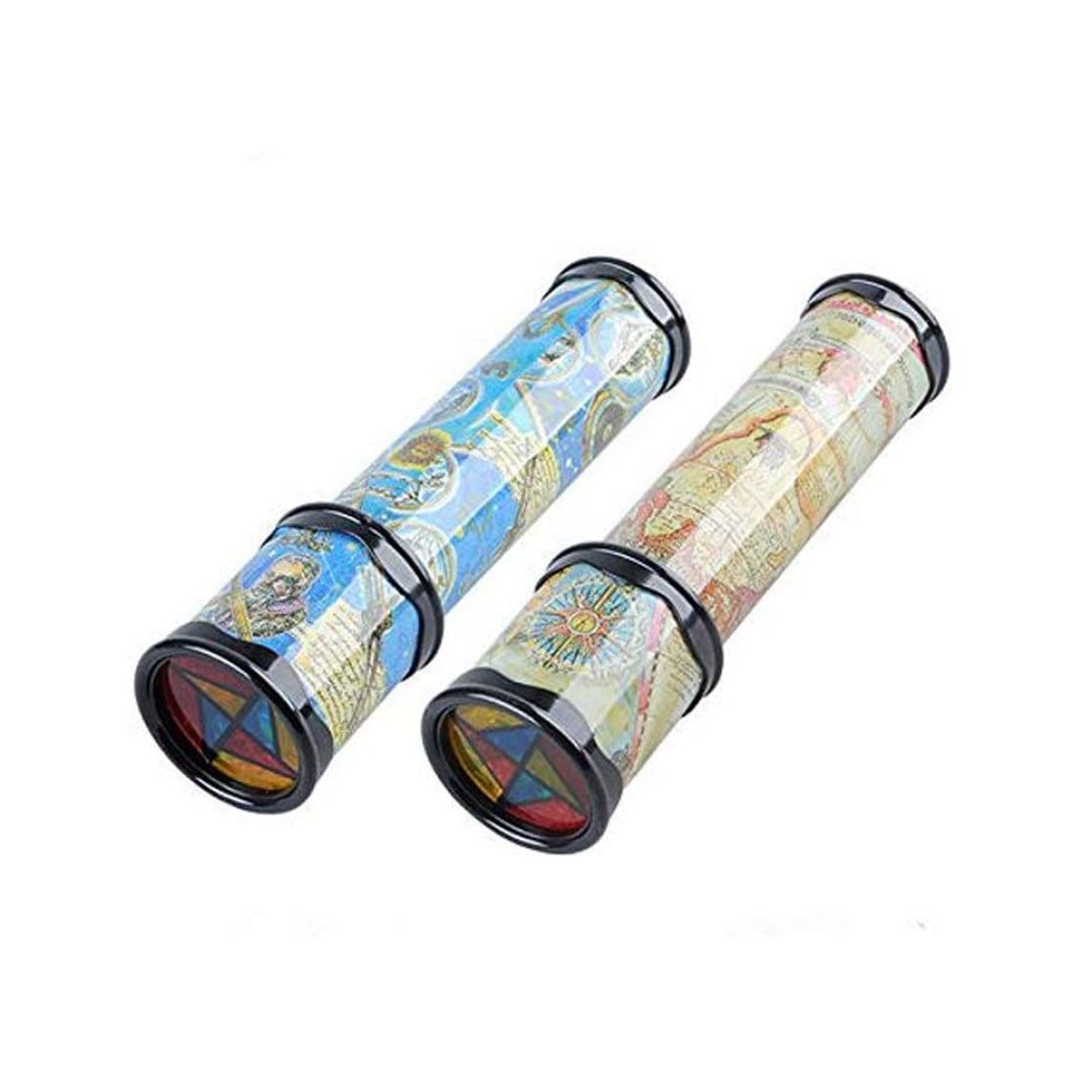 Caleidoscopi per Bambini Adulti, 1 Pezzo Giocattolo Caleidoscopio Rotante Caleidoscopio 3D Prisma Giocattolo Telescopio per Bambini Educazione Precoce, Stile Casuale