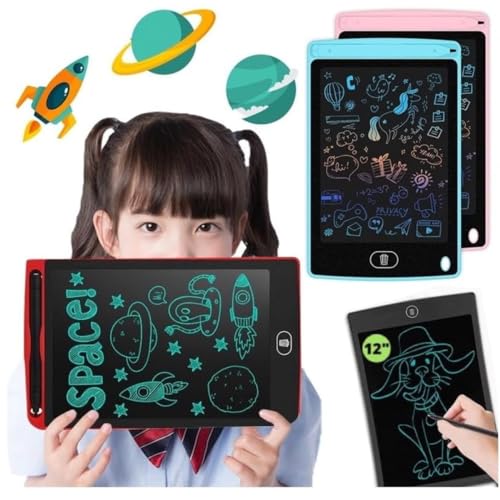 Lousa Mágica Infantil Tipo Tablet Traço RGB Com Caneta para Desenho Brincar Interativo Educativo 8.5
