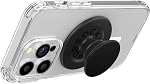 PopSockets Phone Grip for MagSafe with Kickstand, Magnetic Stand, Swappable Top, Secure Hold for iPhone MagSafe Cases, Phone & Tablet Grip - Black