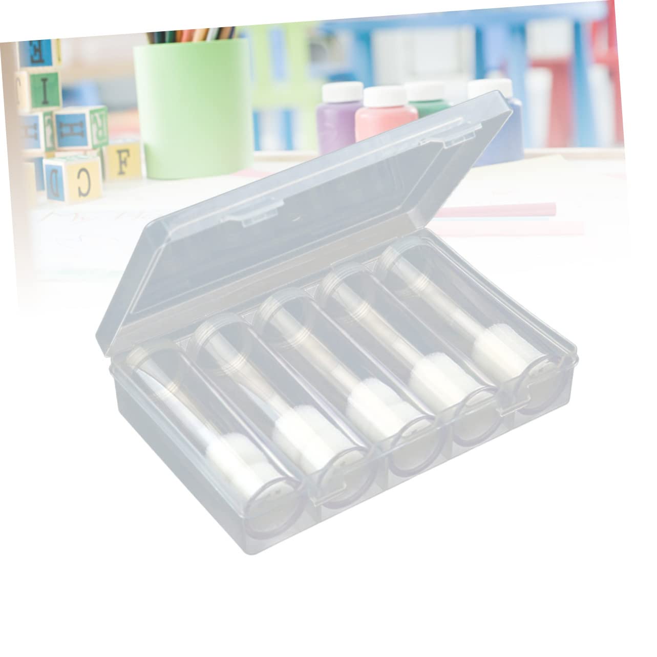 NUOBESTY 6pcs Coin Storage Tubes with Clear Plastic Holder Box Protective Coin Capsules for Collectors and Easy Viewing