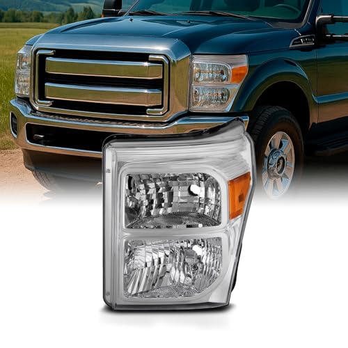 AKKON - For 2011 2012 2013 2014 2015 2016 F250 F350 F450 F550 SuperDuty Left Driver Side Headlight Chrome Lamp