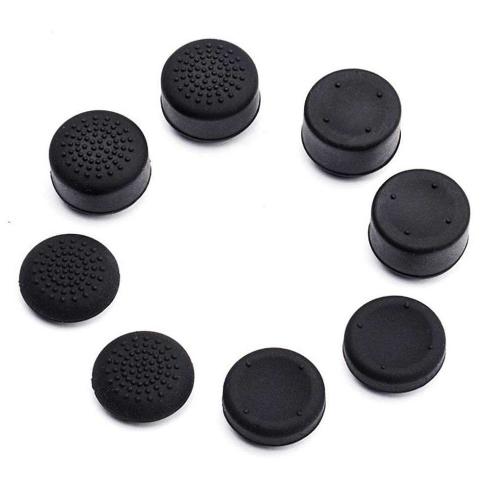 Beautymood 16PCS Controller Thumb Grips Caps，Sweat Free 100% Silicone Precision Raised Non-slip Rubber Analog Stick Grips For Controller (8 in each of the 2 colours)