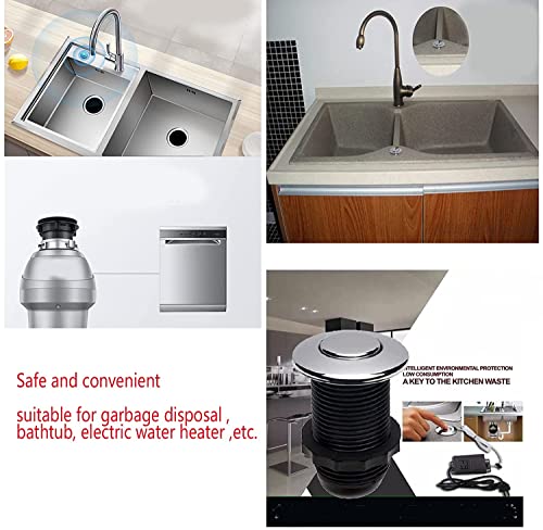Déposeur de déchets Spa Bouton bain Air Kit d'interrupteur pour les pièces d'élimination d'ordures Appareils à tube chaud ou à déchets alimentaires