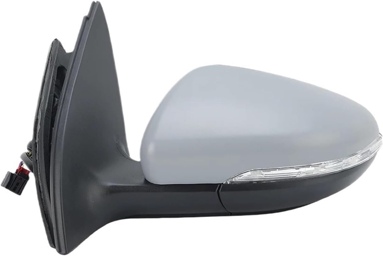 6 Wires Side Rearview Mirror Assembly Compatible For VW for Golf 6 MK6 2008-2013 Primer Manual Folding Door Wing Mirror Car Accessories(1 pair)