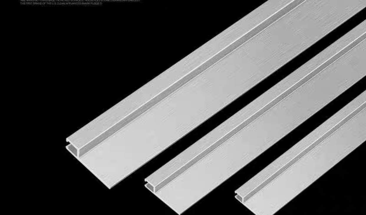 Two Pieces 36 Inch Long Garage Door Sweep Weather Striping, with h-Shape Aluminum Alloy Base Holder, Holding 4 Inch Long Black Nylon Door Soft Brush Bristle, Seal Garage Door or Any Gap (36, 4 inch)