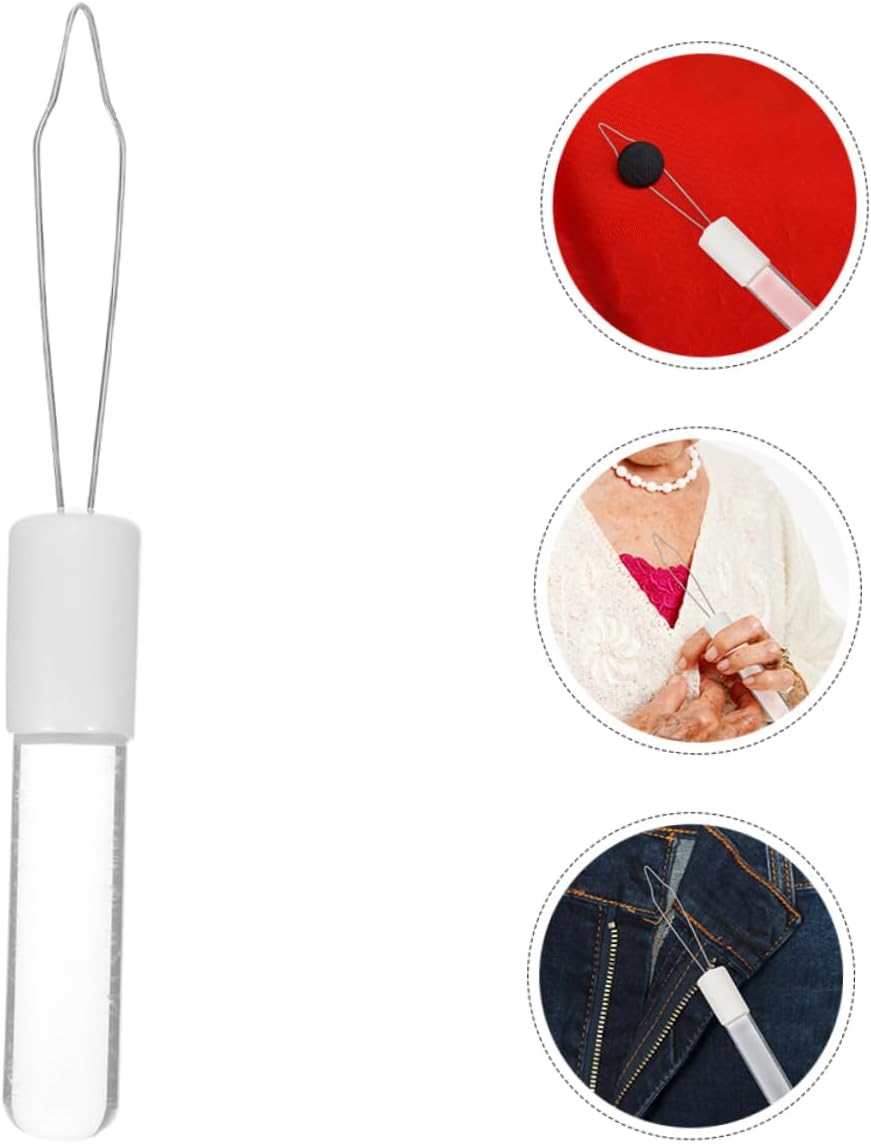 2pcs Acrylic Button Assistance Tool for Seniors Easy Use Dressing Aid for Independent Living Versatile Zipper Pull Helper for Elderly and Disabled