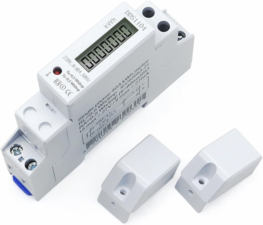 DDS1104 Single-phase 1P 2-wire energy meter AC 220V(10(40) A)