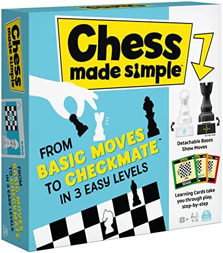 Chess Made Simple, Beginner Learning Chess Set with Chess Board and Chess Pieces 2-Player Strategy Board Game, for Adults and Kids Ages 8 and up 2 51HTQFRZhML. AC