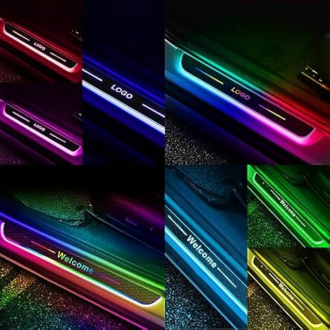 Car Threshold Lights, Customizable Logo and Text Car Pedal Light, Customized Welcome Car Door Lights, Custom Interior Car Door Sill LED Lights, Valentine's Day Birthday Gifts for Men and Women Cover