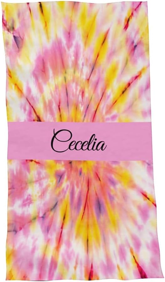 Naisian NIANWUDU E-Shine Tie dye Beach Towels Custom Beach Towels with Name Personalized Beach Towel Customize Beach Towels for Adult
