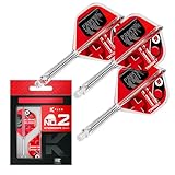 Target Darts K-Flex Press Start Dart Flights & Shafts, No.2 (Intermediate, 26mm) | 3er-Pack Kflex Integriertes Flug- und Schaftsystem, All-in-One-Formschaft | Professionelles Dartzubehör