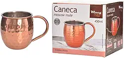 Caneca Moscow Mule Em Cobre Inox 450ml Com Alça Ergonômica - Wincy - IXB14037