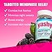 Yashy Gummies for Menopause | Hormone-Free Supplements for Women | Clinically Backed | 30 Servings | Helps Alleviate Hot Flashes, Night Sweats, & Mood Swings | Supports Libido | BlackBerry Flavor