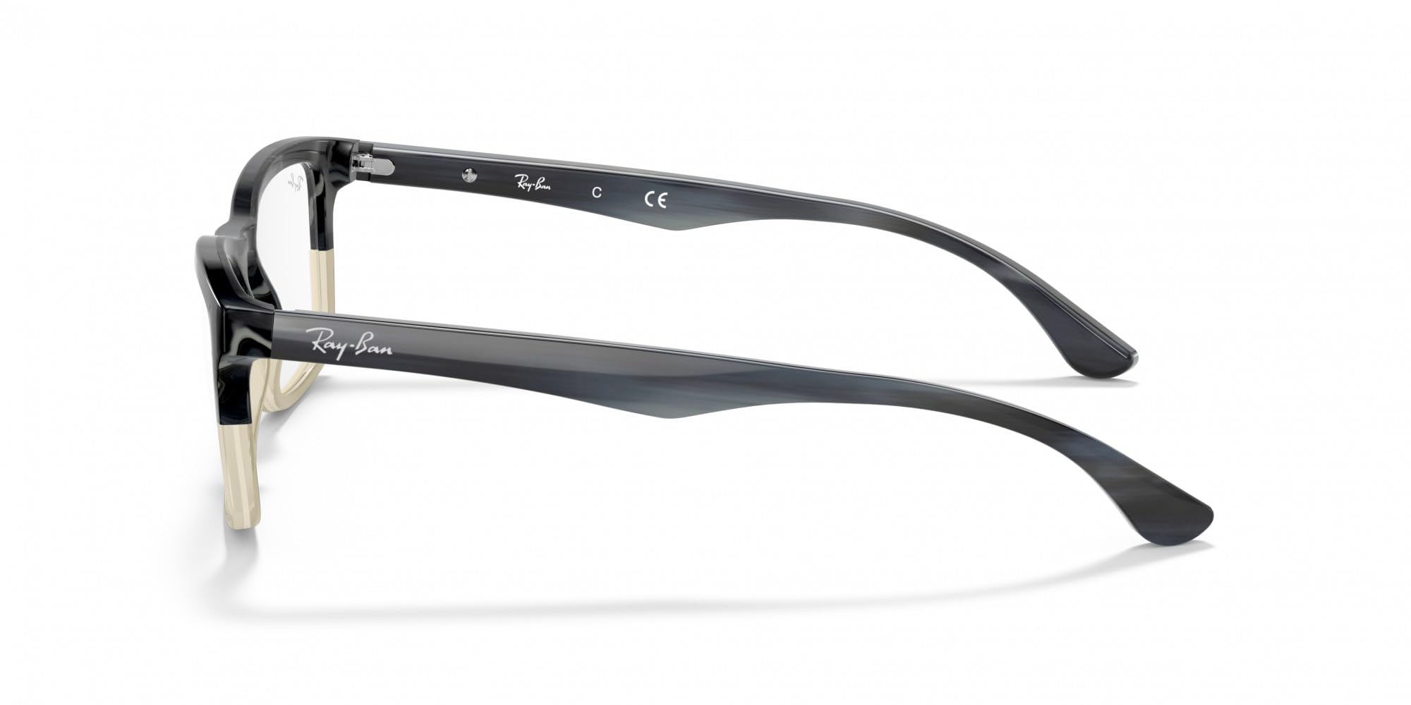 Ray-Ban Rx5279 kwadratowe oprawki do okularów korekcyjnych, Szary róg Gradient Szary/Demo Soczewka, 55 mm