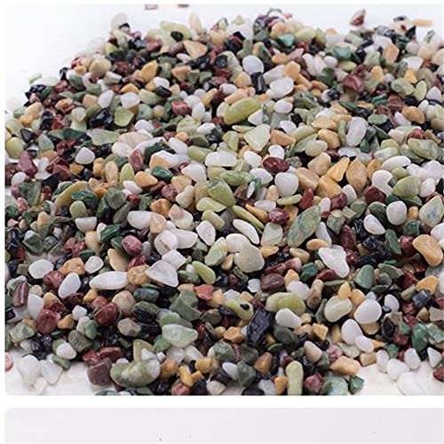 WGPHD Meditation Home 50/100g Natural Crystals Gravel Stone Micro Landscape Garden Aquarium Decor Fish Tank Bottom Sand Potted Plants DIY Accessories (Size : 50g-60g)