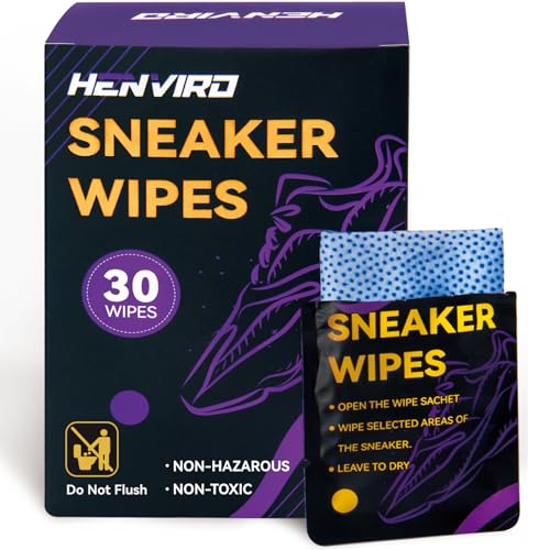 Henviro Shoe and Sneaker Cleaner Wipes - Shoe...