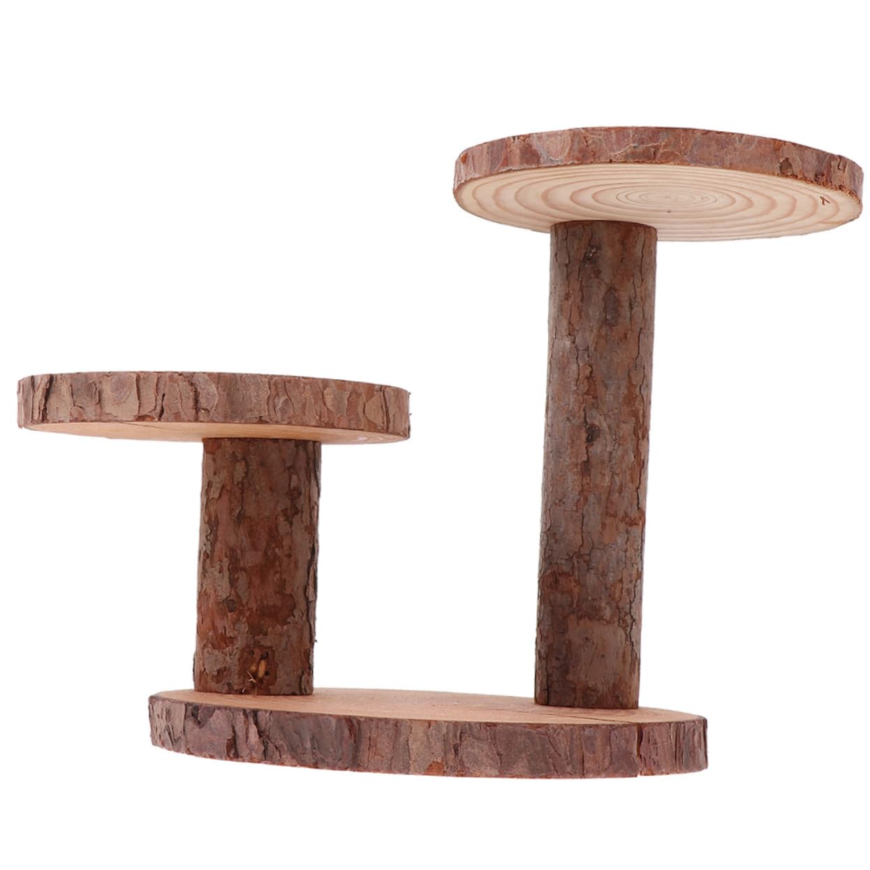 Mikinona Soporte para Tartas de Madera Rústica de Varios Niveles Soportes Escalonados para Tartas para Decoración de Bodas Bandeja para Postres Soporte para Exhibición de Magdalenas