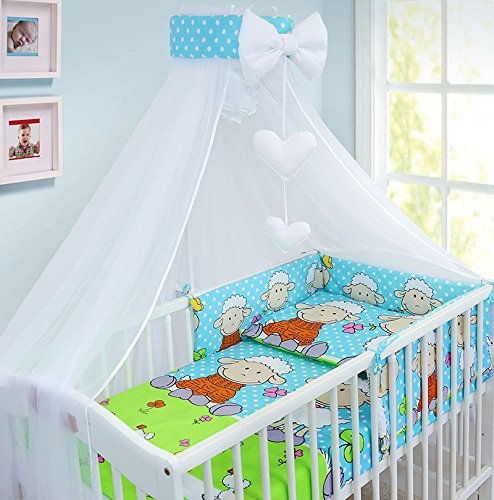Kids Bed Canopy Drape Mosquito Net with Holder to Fit Cot and Baby Crib Bed  Tent for Children Baby Dome Nursery Curtains for Children Bedroom (Sheep