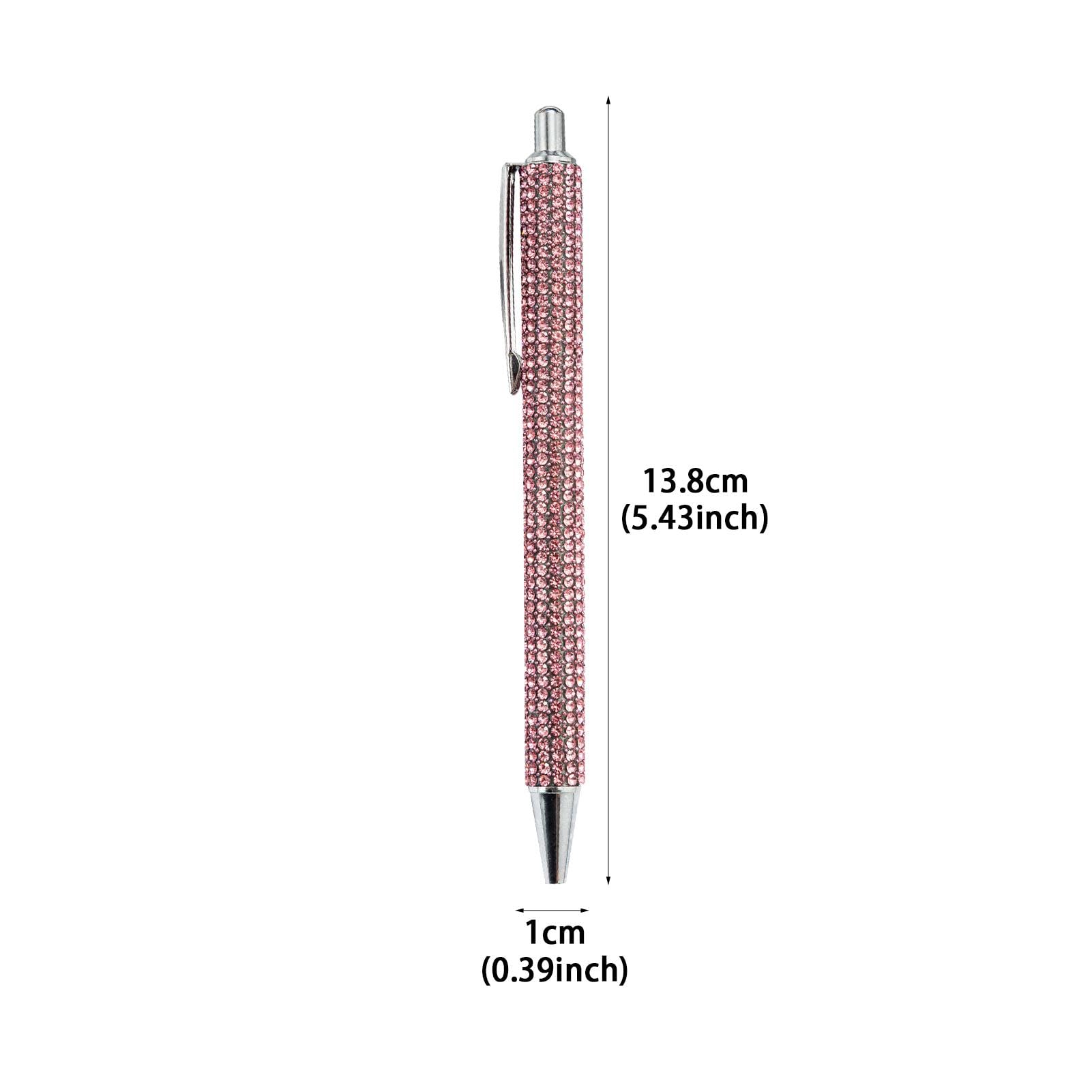 Penna Glitterata Con Strass – Penna A Sfera Bling, 13,8 Cm, Con Meccanismo A Pressione, Per Nozze, Damigelle, Appunti