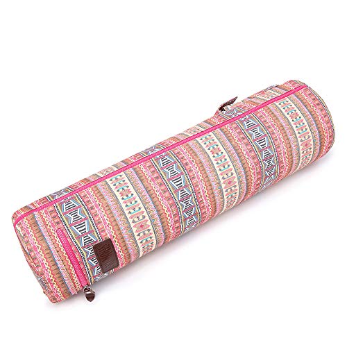 Fremous Yoga Mat Bag,Full-Zip Exercise Yoga Mat Carrier Bag - Double Storage Pocket,Easy Access Zipper, Adjustable Shoulder Strap And Handle,Fits Most Mats(Fence) #TOP5