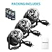 NEQUARE Disco Ball DJ Party Lights Sound Activated with Remote Control Strobe Lamp 7 Modes Stage Light for Home Room Dance Parties Karaoke Halloween Christmas Birthday Decorations[3-Pack]