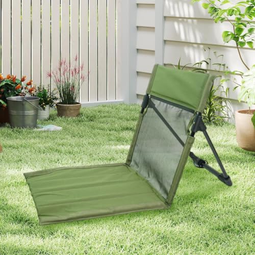 Chaise pliable compacte et dossier de sol pour terrasse et pique-nique
