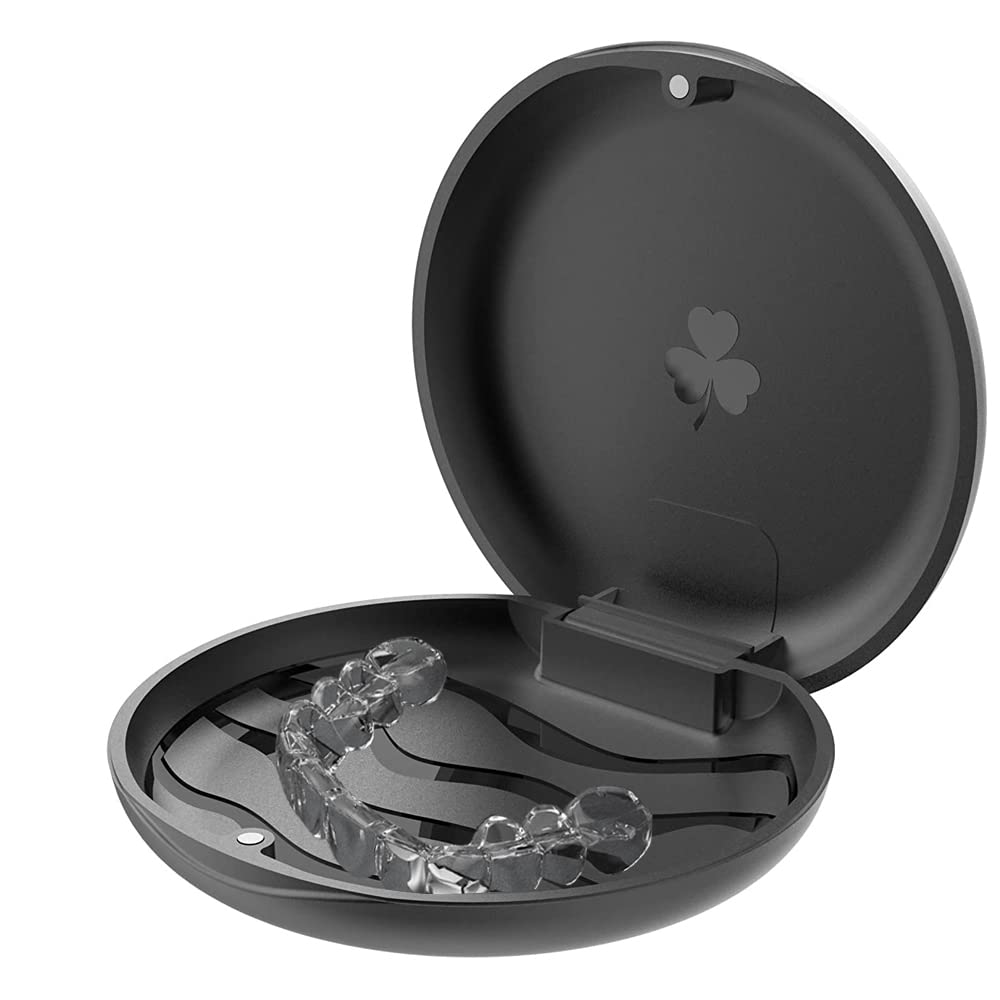 Wellglers Solid Orthodontic Retainer Case (2 Pack Black)