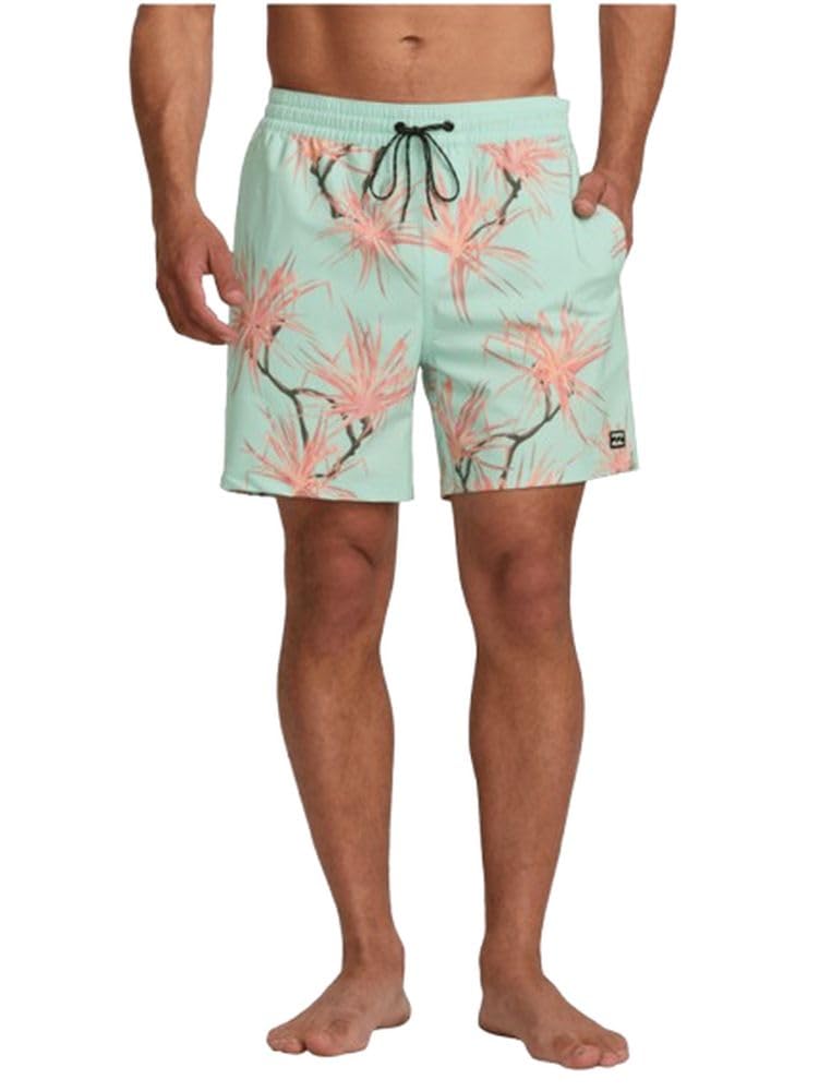 Billabong Men's Elastic Waist Stretch Sundays Layback Boardshort Swim Short Trunk, 17 Inch Outseam