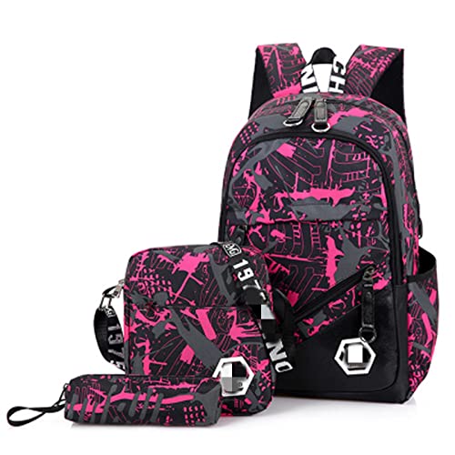 Sac à dos pour enfants robuste rose camouflage pour éviter l'usure