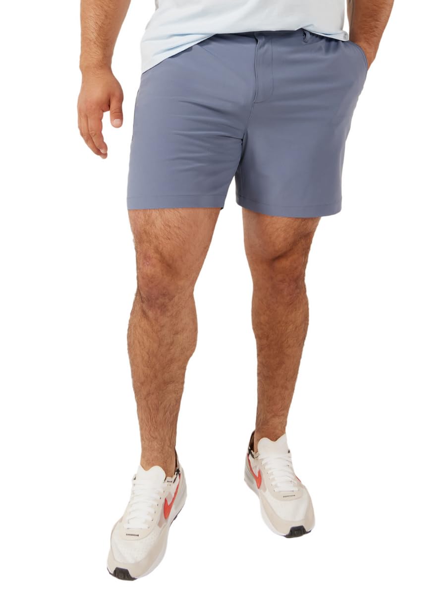 Chubbies Everywear Men’s Shorts – Mens Shorts Casual 6in Inseam, Elastic Waist, Water-Resistant, Zipper Pocket