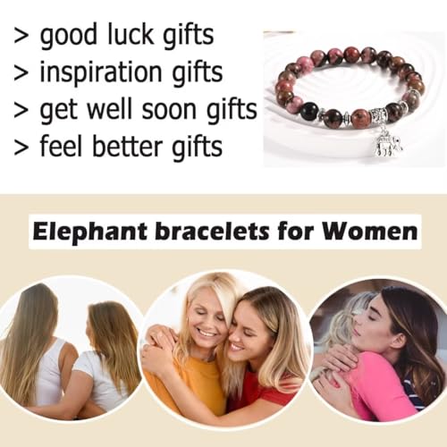 Elephant Gifts for Women Inspiration Bracelets Get Well Soon Gifts Good Luck Gifts for Her Elephant Jewelry4