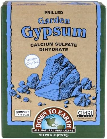 best fertilizer for clay soil lawn that will transform your garden 8 Down To Earth All Natural Fertilizers Organic Prilled Garden Gypsum - Calcium Sulfate Loosens Clay Soil Greens Grade Mini Granules, 5 lb