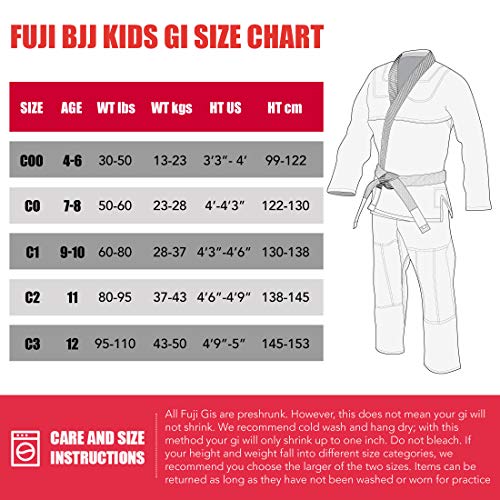 Fuji All-Around Brazilian Style Jiu Jitsu Uniform, Blue, Size A2 #TOP1
