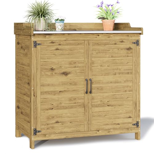 Blishom Mesa de Jardín para Plantas Espaciosa