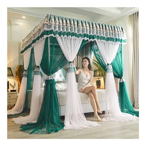 Dosel de cama de 4 postes para dormitorio de niñas elegante 2